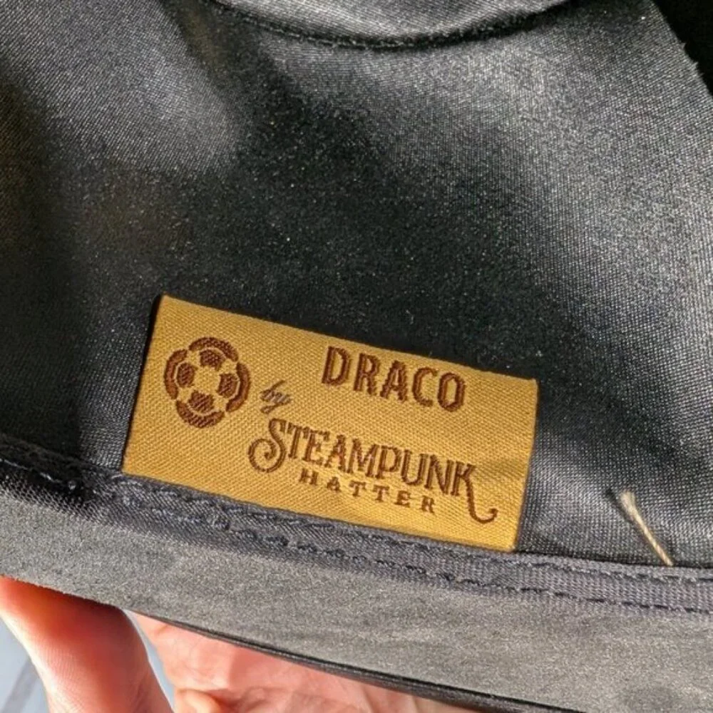 American Hat Makers Draco Steampunk Top Hat - Made in USA Size M - Picture 8 of 9